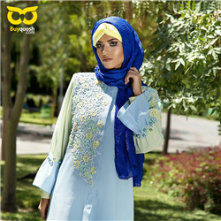 مانتو آبی لیمویی