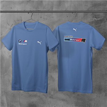 تیشرت پنبه ای آبی bmw motorsport