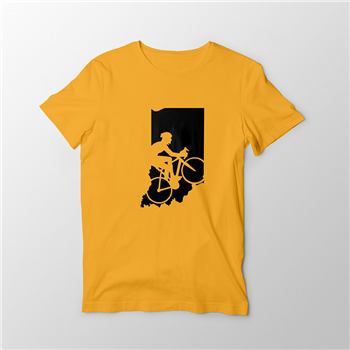 تیشرت پنبه ای زرد cyclist