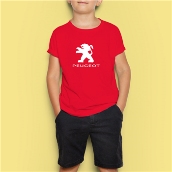 تیشرت پنبه ای بچه گانه قرمز پژو