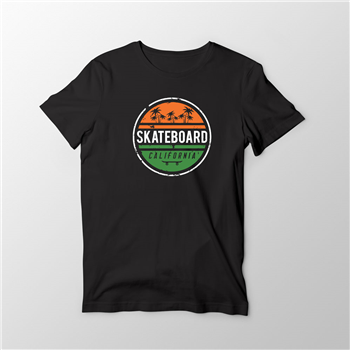تیشرت پنبه ای مشکی skateboard
