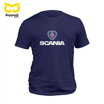تیشرت پنبه ای سرمه ای scania