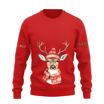 دورس پنبه ای قرمز گوزن کریسمس