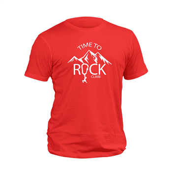 تیشرت پنبه ای قرمز rock