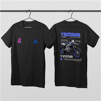 تیشرت پنبه ای مشکی یاماها YZ250