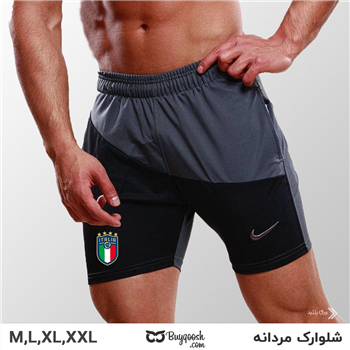 شلوارک پنبه ای مردانه خاکستری ایتالیا