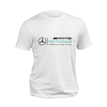 تیشرت پنبه ای سفید بنز petronas