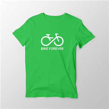 تیشرت پنبه ای سبز Bike forever