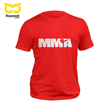 تیشرت پنبه ای قرمز MMA