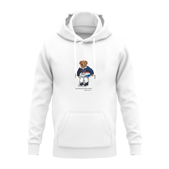 هودی پنبه ای سفید خرس پولو