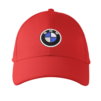 کلاه کتان قرمز BMW (گلدوزی)