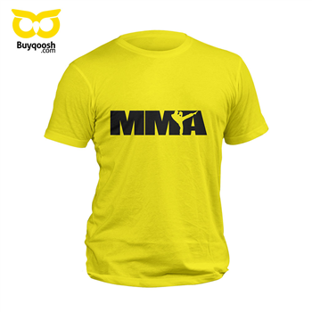 تیشرت پنبه ای زرد MMA