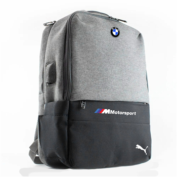 کیف کوله پشتی لپتاپ طوسی BMW