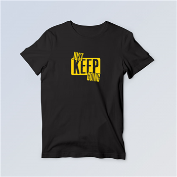 تیشرت پنبه ای مشکی Just keep going