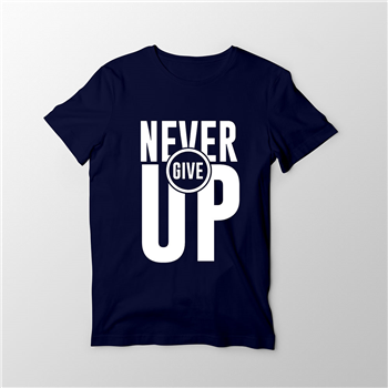 تیشرت پنبه ای سرمه ای never