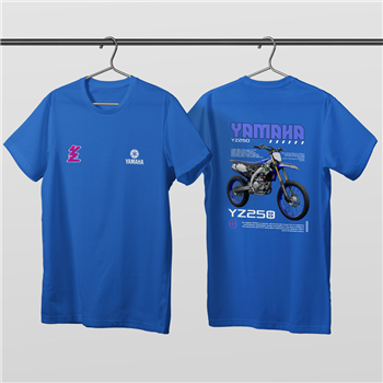 تیشرت پنبه ای آبی یاماها YZ250