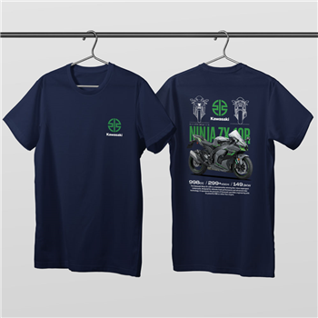 تیشرت پنبه ای سرمه ای کاوازاکی نینجا ZX-10R