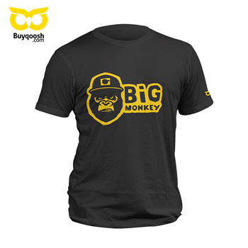 تیشرت پنبه ای مشکی big monkey