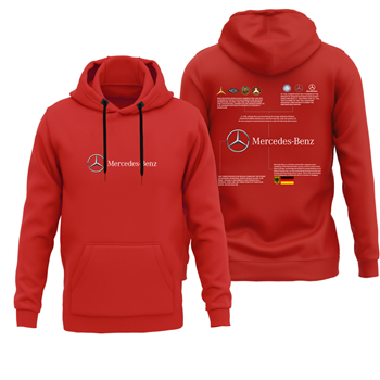 هودی پنبه ای قرمز مرسدس بنز