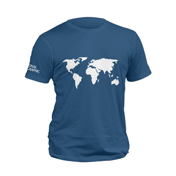 تیشرت پنبه ای نفتی world map