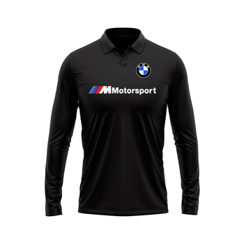 پولوشرت جودون آستین بلند مشکی power BMW