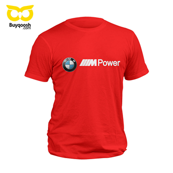 تیشرت پنبه ای قرمز BMW POWER