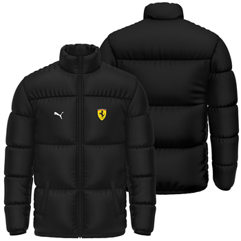 کاپشن پافر زمستانی مشکی فراری پوما