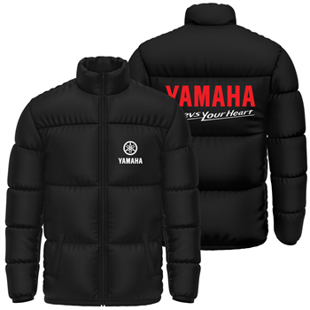 کاپشن پافر زمستانی مشکی یاماها