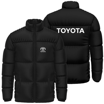 کاپشن پافر زمستانی مشکی تویوتا