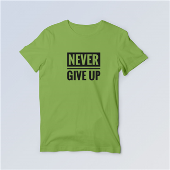 تیشرت پنبه ای صدری Never give up