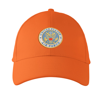 کلاه کتان نارنجی US Airforce(گلدوزی)