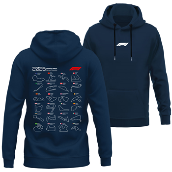 هودی پنبه ای سرمه ای فرمول وان 2026