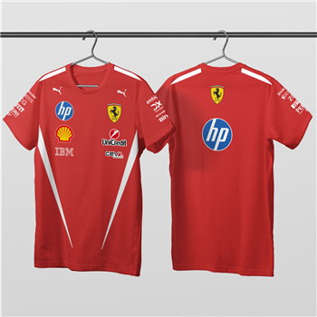 تیشرت پنبه ای قرمزی فراری 2026