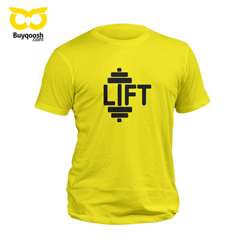 تیشرت پنبه ای زرد lift