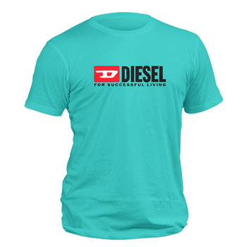 تیشرت پنبه ای فیروزه ای Diesel