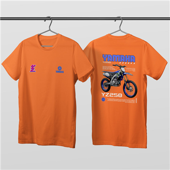 تیشرت پنبه ای نارنجی یاماها YZ250