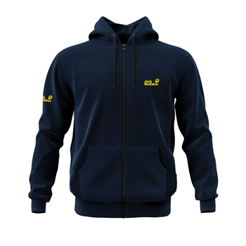 سویشرت زیپدار سرمه ای جک ولف اسکین