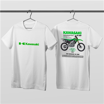 تیشرت پنبه ای سفید کاوازاکی KX 250F