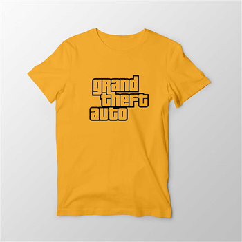 تیشرت پنبه ای زرد GTA