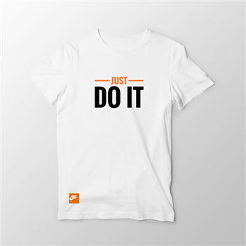 تیشرت پنبه ای سفید just do it