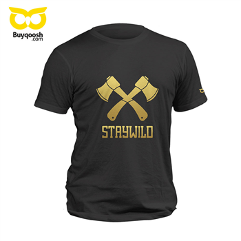 تیشرت پنبه ای مشکی staywild