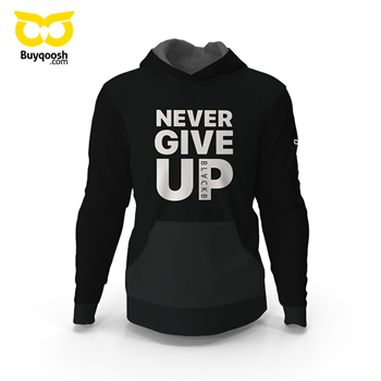 هودی مشکی NEVER GIVE UP