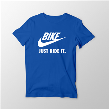 تیشرت پنبه ای آبی Just Ride It