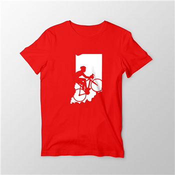 تیشرت پنبه ای قرمز cyclist