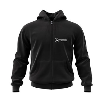 سویشرت زیپدار مشکی benz AMG