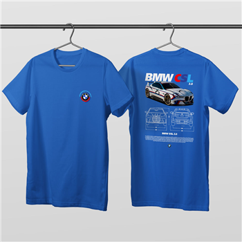 تیشرت پنبه ای آبی BMW CSL