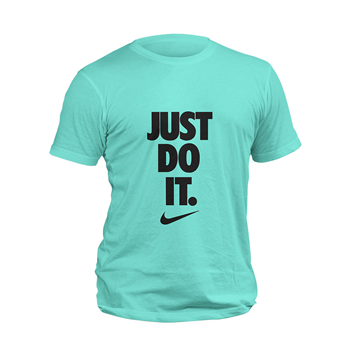 تیشرت پنبه ای فیروزه ای نایک just do it
