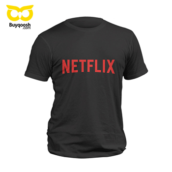 تیشرت پنبه ای مشکی NETFLlX