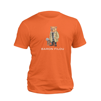 تیشرت پنبه ای نارنجی خرس Baron filou