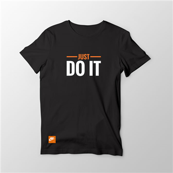 تیشرت پنبه ای مشکی just do it